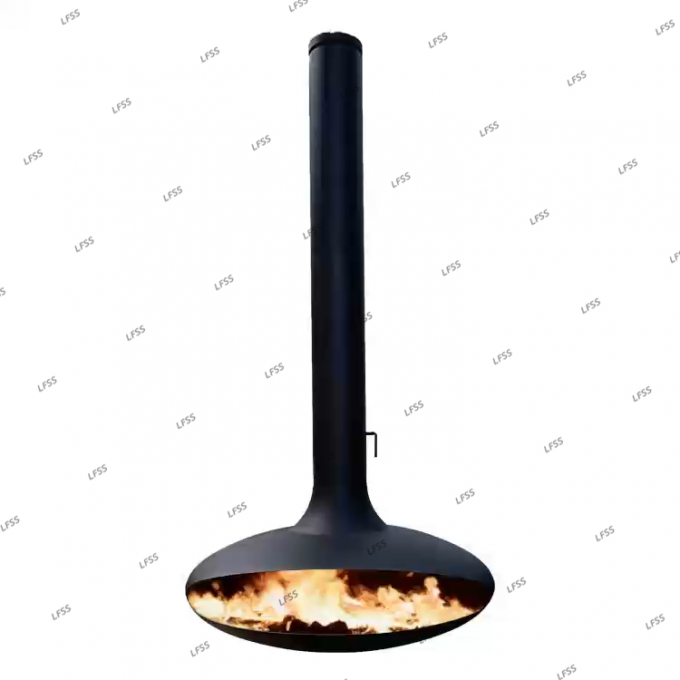 Api tahan api tahan api untuk ruangan baja khusus cat hitam dekoratif 0