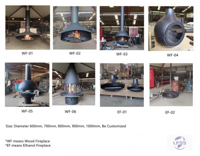 Api tahan api tahan api untuk ruangan baja khusus cat hitam dekoratif 1