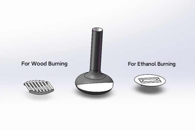 Api tahan api tahan api untuk ruangan baja khusus cat hitam dekoratif 2