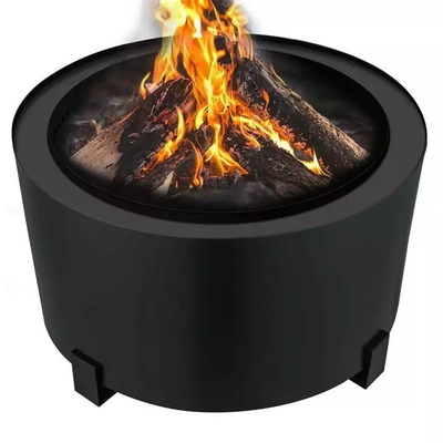 Carbon Steel Portable Camping Stove Round Wood Burning Smoke Free Fire Pit