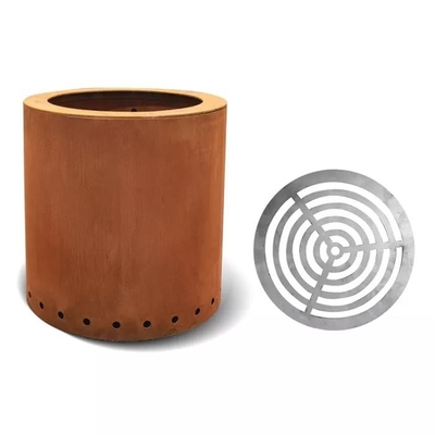 Outdoor Camping Fire Pit Corten Steel Wood Burning Stove For Cooking And Heater