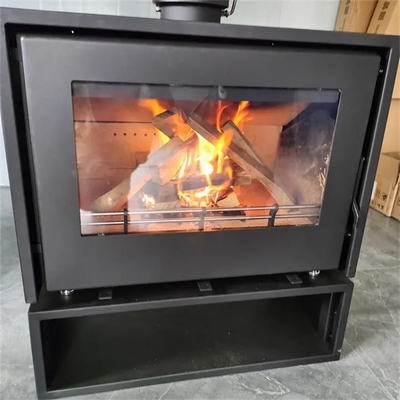 Modern Style Wall Mounted Wood Burning Fireplace Stove With Glass Door