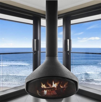 Europe Hanging Wood Burning Stove Decorative Ceiling Suspended Fireplace