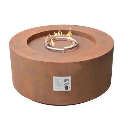Corten Baja Meja Fire Pit Bunder Berstandar Bebas Portable Gas Propane